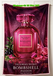 Victoria's Secret Bombshell Passion Perfume Flannel Fleece Throw Blanket V161